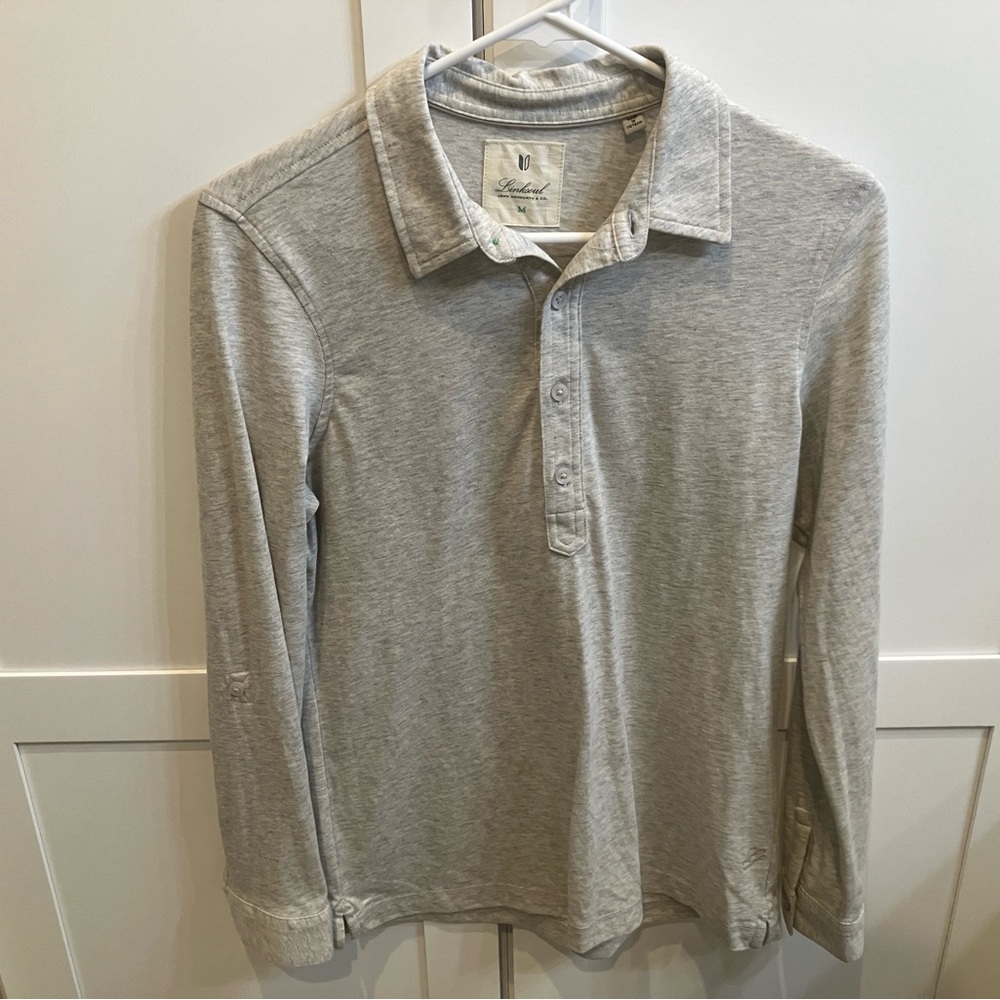 Women’s Linksoul long sleeve golf polo Heather grey medium